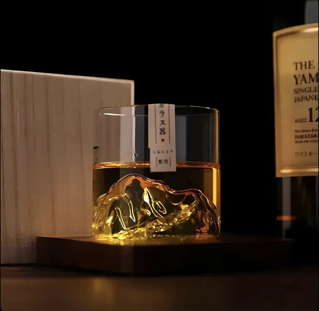 Japanese mountain glass with a pour of whisky