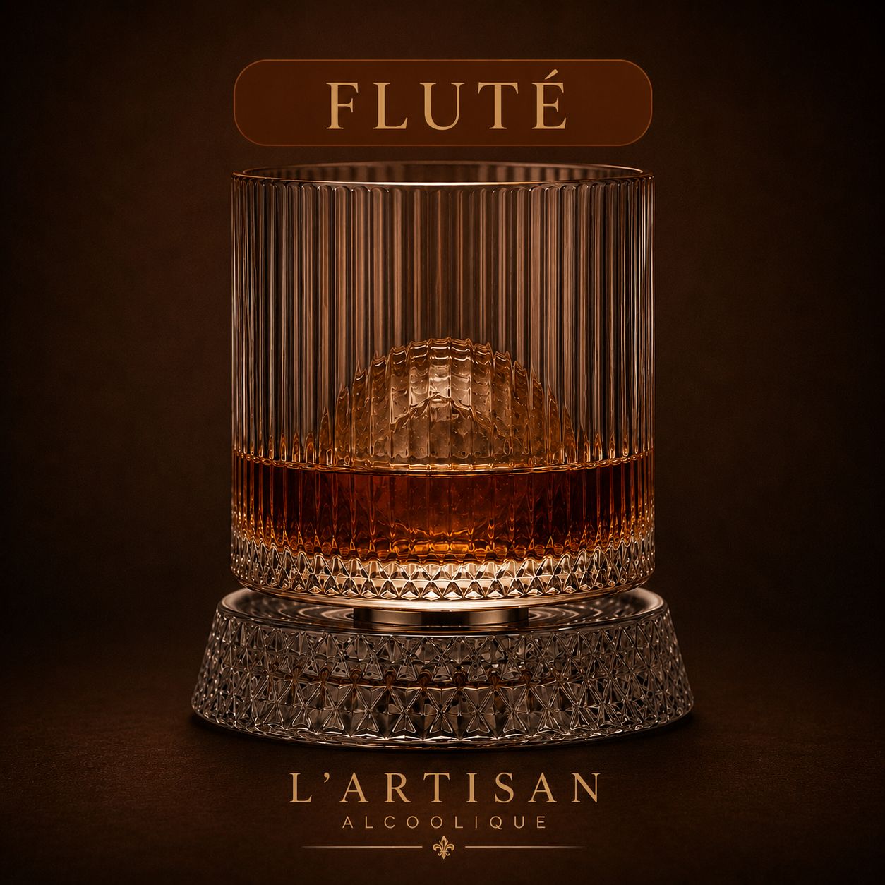 Spinning glass — Fluté design