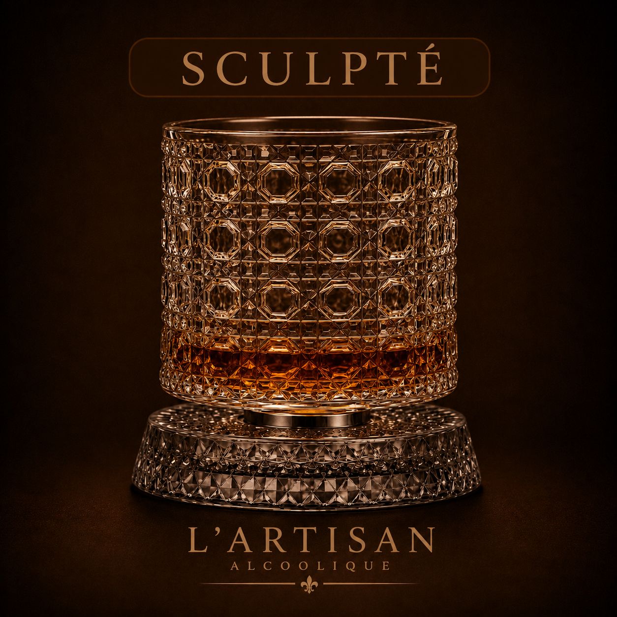 Spinning glass — Sculpté design